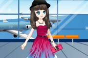 Fashion Girl at the Airport